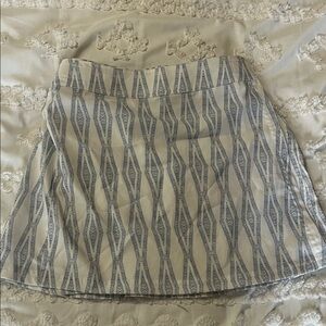 Ripskirt Hawaii A-Line Skirt in Blue and Cream